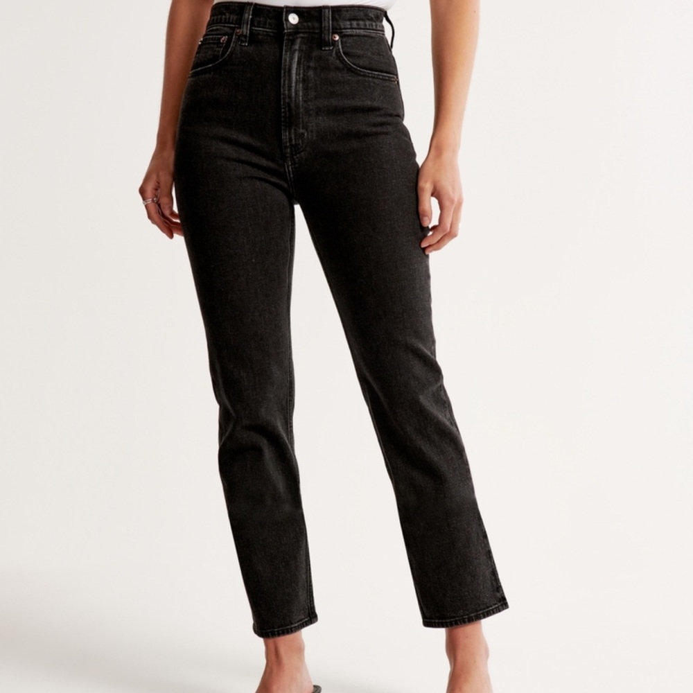 Abercrombie & Fitch High Rise Black Jeans